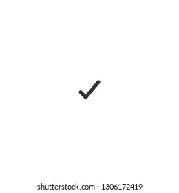 Check icon. Complete sign