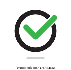 Check Icon, Control Symbol, Vector Design