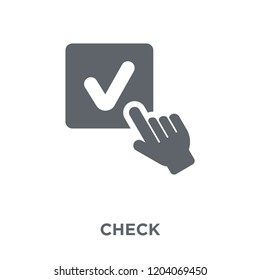 Check icon. Check design concept from  collection. Simple element vector illustration on white background.