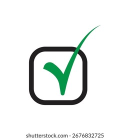 Check icon design template isolated