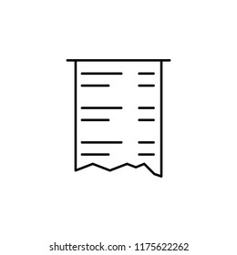 check icon. Element of electronic commerce icon for mobile concept and web apps. Thin line check icon can be used for web and mobile