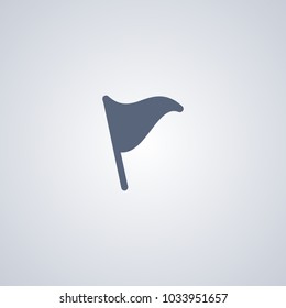 Check icon, Flag icon, vector best flat icon on white background , EPS 10
