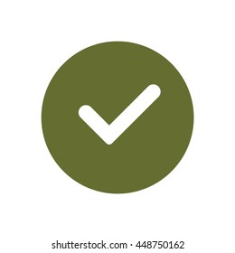 Check  icon. Flat design.