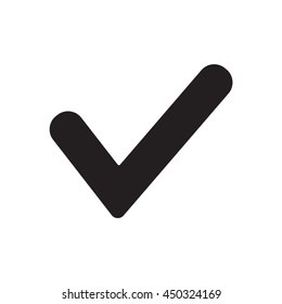 Check  icon. Flat design.