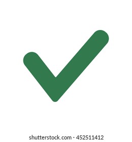 Check  icon. Flat design.