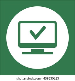 Check  icon. Flat design.