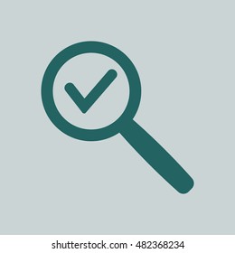 Check  icon. Flat design.