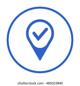 Check  icon. Flat design.