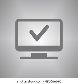 Check  icon. Flat design.