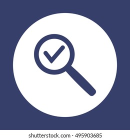 Check  icon. Flat design.