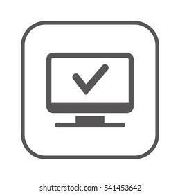 Check  icon. Flat design.