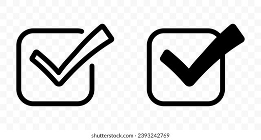 Überprüfen Sie das Symbol. flache Illustration des Vektorsymbol von Prüfzeichen für Web