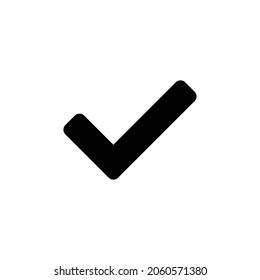 check Icon. Flat style design isolated on white background. Vector illustration