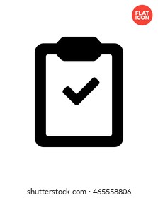 Check Icon Flat Style Isolated Vector Illustration