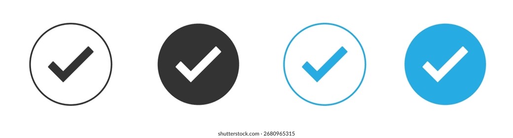 Ícone Verificar. Modelo de design de ícone gráfico