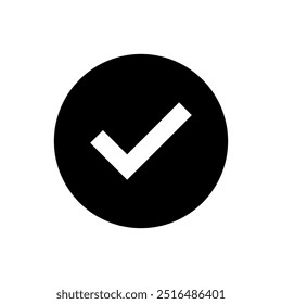 Ícone de verificação ilustrado no plano de fundo