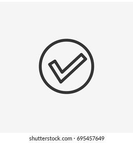 Check icon illustration isolated vector sign symbol