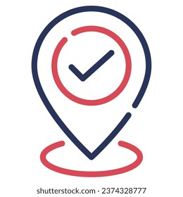 Ilustración de iconos de Check In, para uiux, web, aplicación, infografía, etc