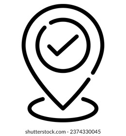 Check In Icon Illustration, for uiux, web, app, infographic, etc