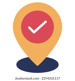 Check In Icon Illustration, for uiux, web, app, infographic, etc