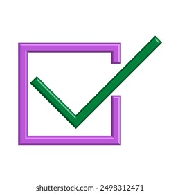 Ilustración de icono de cheque Plantilla de diseño de Vector