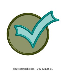 Check icon illustration vector design template