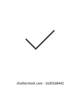 Check icon isolated on white background. Tick symbol modern, simple, vector, icon for website design, mobile app, ui. Vector Illustration
