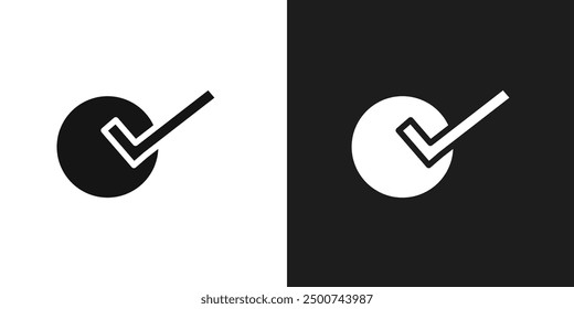 Check icon line art vector
