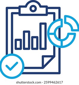Check Icon Line Color Vector Illustration