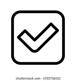 icono de verificación o logotipo símbolo de signo aislado ilustración vectorial de alta calidad estilo negro iconos vectoriales
