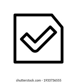 check icon or logo isolated sign symbol vector illustration - high quality black style vector icons

