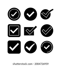 check icon or logo isolated sign symbol vector illustration - Collection of high quality black style vector icons
