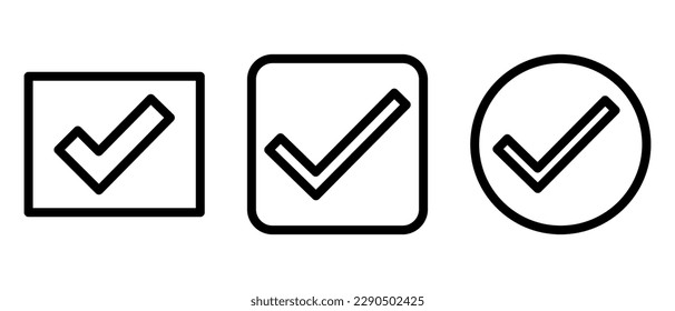 icono de verificación o logotipo símbolo de signo aislado ilustración vectorial de alta calidad estilo negro iconos vectoriales