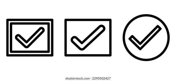 icono de verificación o logotipo símbolo de signo aislado ilustración vectorial de alta calidad estilo negro iconos vectoriales