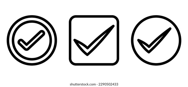 check icon or logo isolated sign symbol vector illustration - high quality black style vector icons