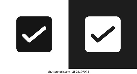 Check icon logo set vector