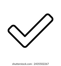 Check icon. check mark sign. for mobile concept and web design. vector illustration