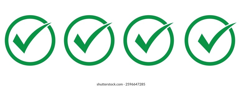 check, icon, mark, tick, box, right, checkmark, green, circle, sign, checkbox, checklist, yes, vector, vote, application, ok, graphic, agreement, black, square, simple, button, web, set, survey, illus