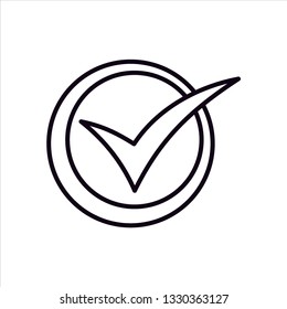 check icon. One of set web icons - Vector