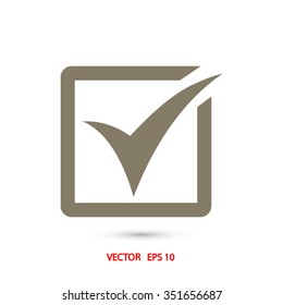 check  icon. One of set web icons
