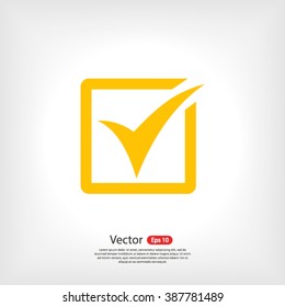 check  icon. One of set web icons
