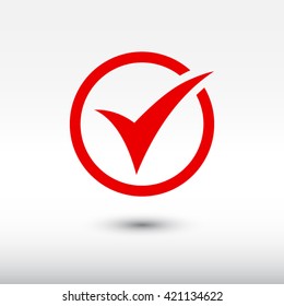 check  icon. One of set web icons