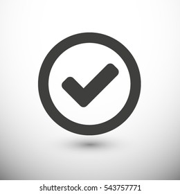 check  icon. One of set web icons