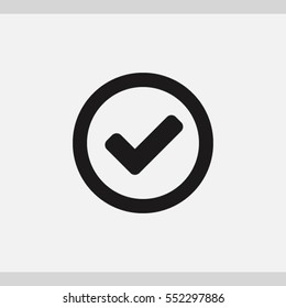 Prüfsymbol. Ein Set von Web-Symbolen