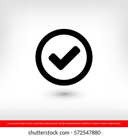 check  icon. One of set web icons