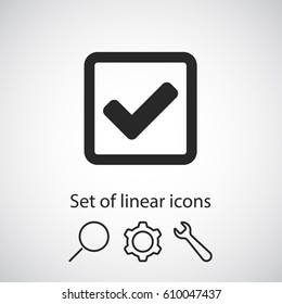 check  icon. One of set web icons