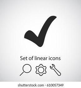 check  icon. One of set web icons