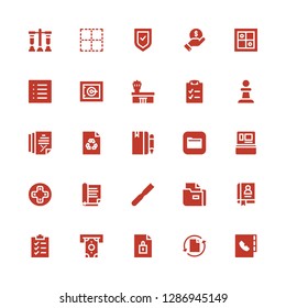 check icon set. Collection of 25 filled check icons included Agenda, File, Withdraw, Clipboard, Document, Controls, Cash machine, Files, Pawn, Checklist, Airport, Safe, List, Evaluation
