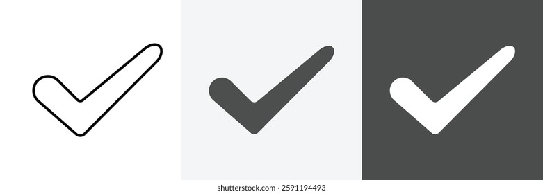 Check icon set vector art