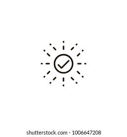 check icon. sign design